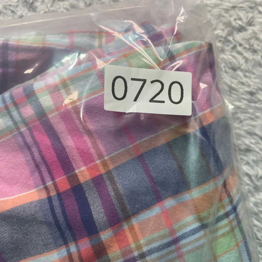 Peter Millar Mens 34 Multicolor Plaid Cotton Flat Front Golf Shorts RN 100308